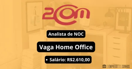 Analista de NOC Home Office: 2com Consulting está contratando para vaga remota com salário inicial de R$2.610,00