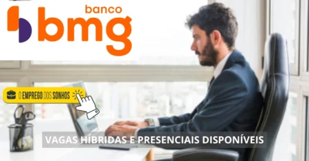 Banco Bmg oferece vagas híbridas e presenciais para profissionais da área de tecnologia