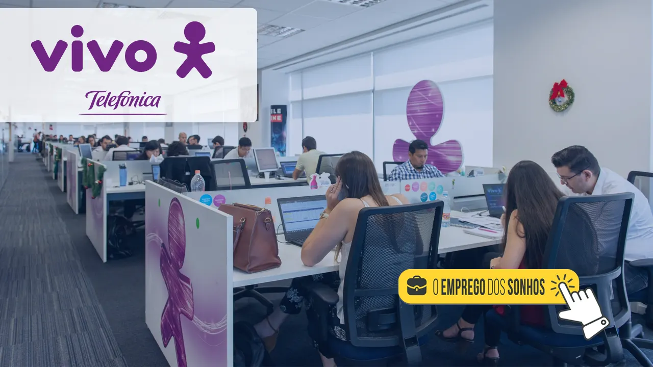 VIVO está contratando! São 84 vagas de emprego, com oportunidades Home Office, Híbridas e Presenciais para diversas áreas e níveis de experiência