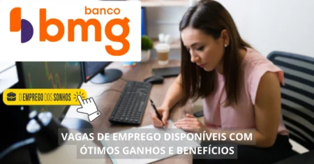 Banco BMG contrata! 20 vagas de emprego em formato híbrido para analistas, auditores e especialistas com salários atrativos e benefícios imperdíveis!