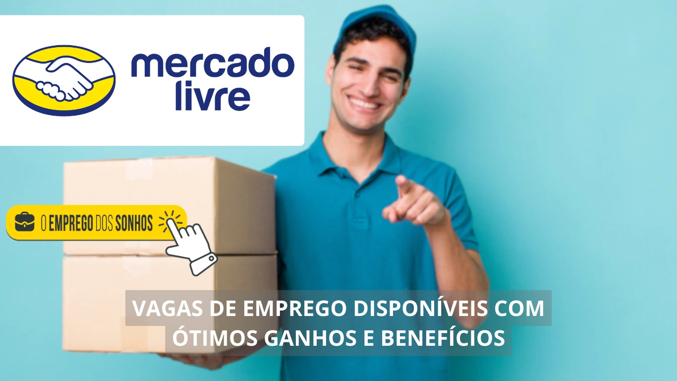 Mercado Livre contrata! Mais de 50 vagas de emprego disponíveis em formato híbrido com salários de até R$ 3 mil