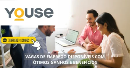 Youse Seguros oferta novas oportunidades híbridas nas áreas de tecnologia, administração, finanças e mais!