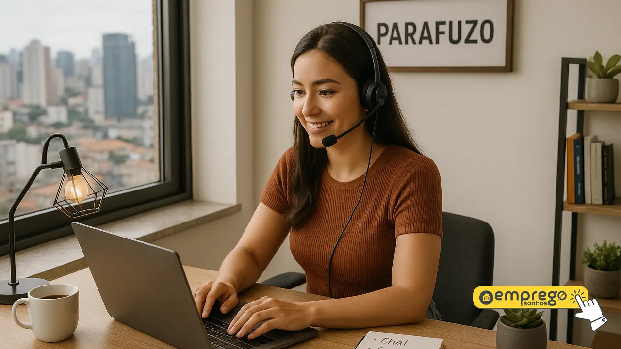 Parafuzo abre vaga home office para Atendimento ao Cliente via Chat com salário de R$ 1.827 por mês 1 Parafuzo abre vaga home office para Atendimento ao Cliente via Chat com salário de R$ 1.827 por mês