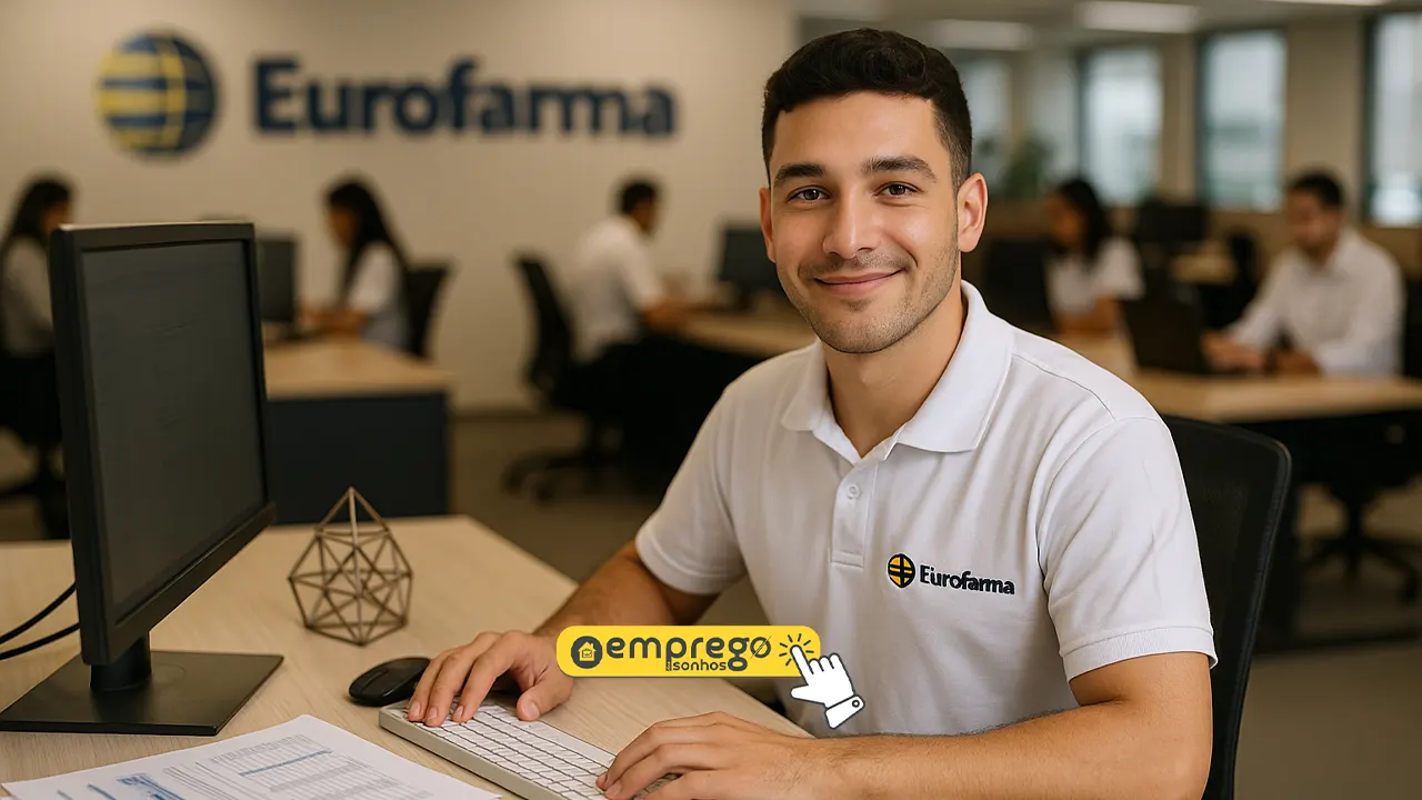 Quer trabalhar na Eurofarma? Multinacional brasileira está com 35 vagas abertas no país, com oportunidade também para quem deseja trabalhar em casa 1 Quer trabalhar na Eurofarma Multinacional brasileira está com 35 vagas abertas no país, com oportunidade também para quem deseja trabalhar em casa
