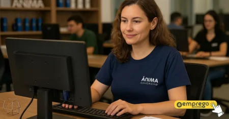 Ânima Educação está com 16 Vaga Home Office incluindo oportunidade para pessoas com ensino médio completo