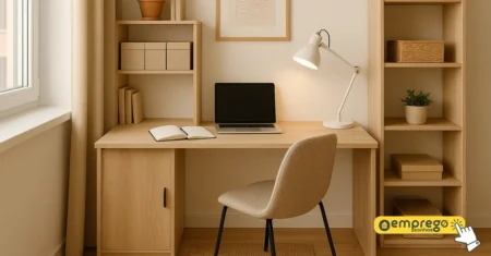 Home office em apartamentos pequenos: Soluções criativas para adaptar espaços e melhorar a produtividade