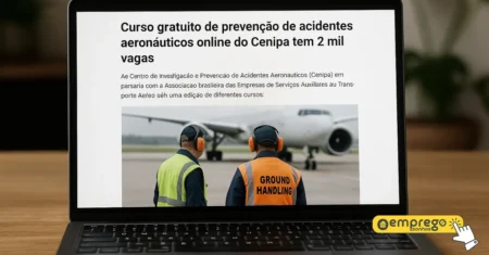 Cenipa oferece 2 mil vagas em curso online gratuito de Prevenção de Acidentes Aeronáuticos com certificado reconhecido