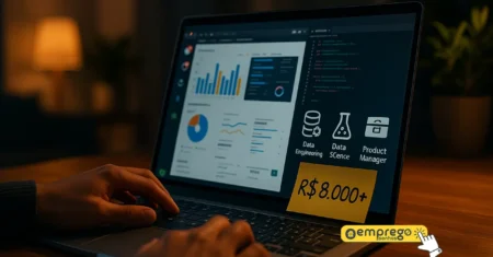Quatro trabalhos remotos que já pagam acima de R$ 8 mil em 2025 e como começar usando só um notebook