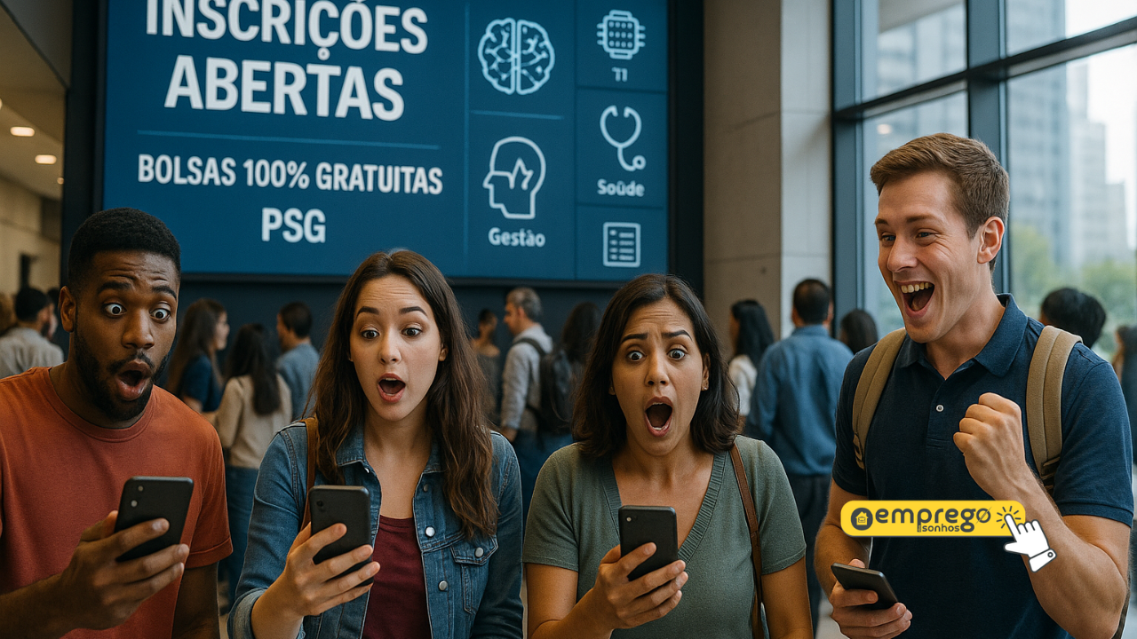 Sem pagar nada: Senac-SP abre bolsas 100% gratuitas pelo PSG em TI, IA, saúde e gestão; veja quem pode participar e como se inscrever