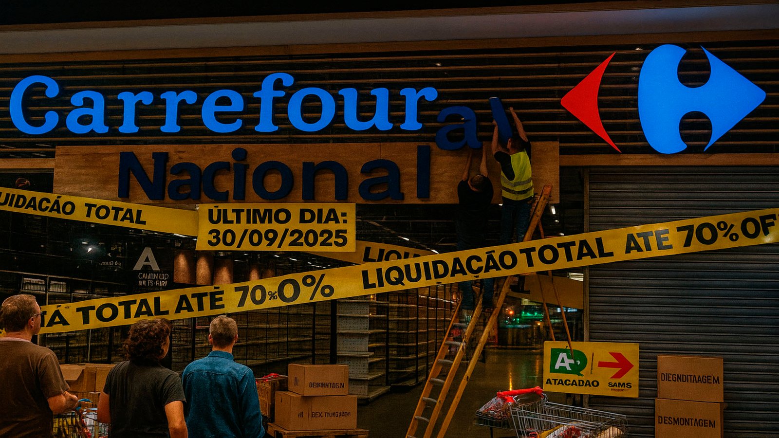 Carrefour encerra a marca Nacional no RS após mais de 30 anos, faz mega liquidação e redireciona foco para Atacadão e Sam’s Club
