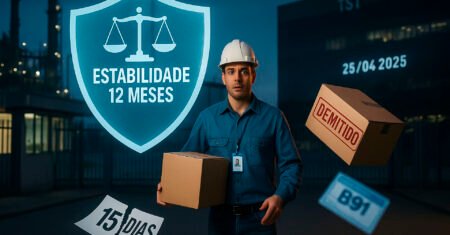 Estabilidade no emprego sem 15 dias de afastamento: TST decide que benefício do INSS não é exigido para doença ocupacional