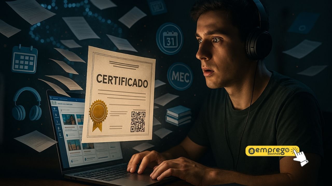 Sem gastar nada e com certificado: Plataforma +IFMG oferece mais de 130 cursos EAD gratuitos; veja como se inscrever e validar no MEC