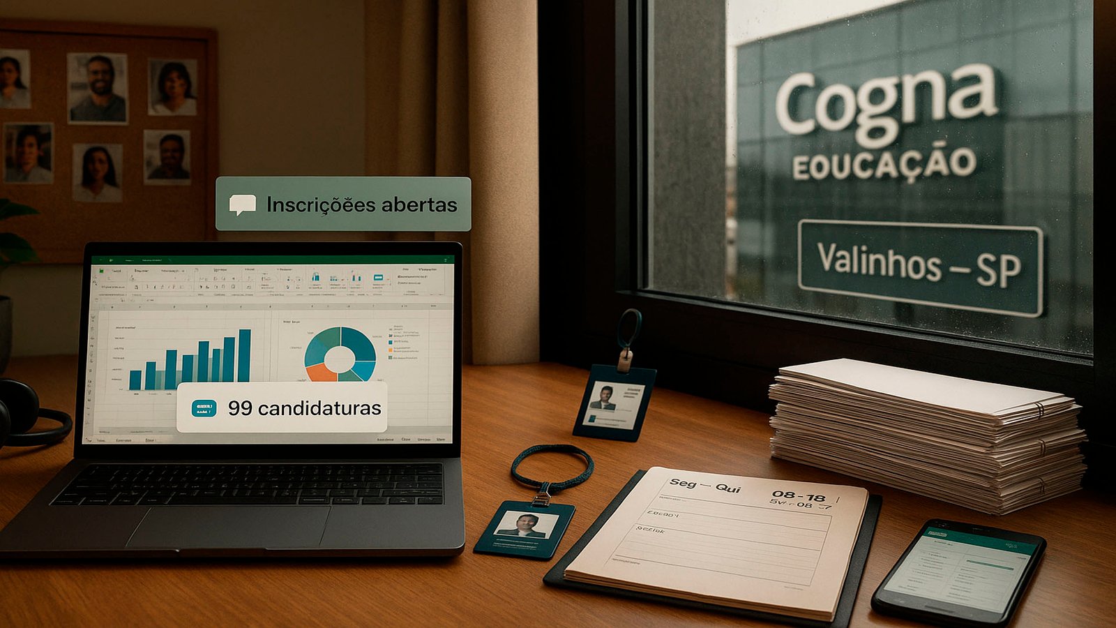Vaga de Assistente Administrativo na Cogna Educação com possibilidade Home Office