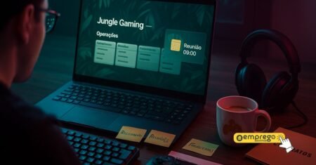 Auxiliar Administrativo remoto na Jungle Gaming: vaga em tempo integral com candidatura simplificada