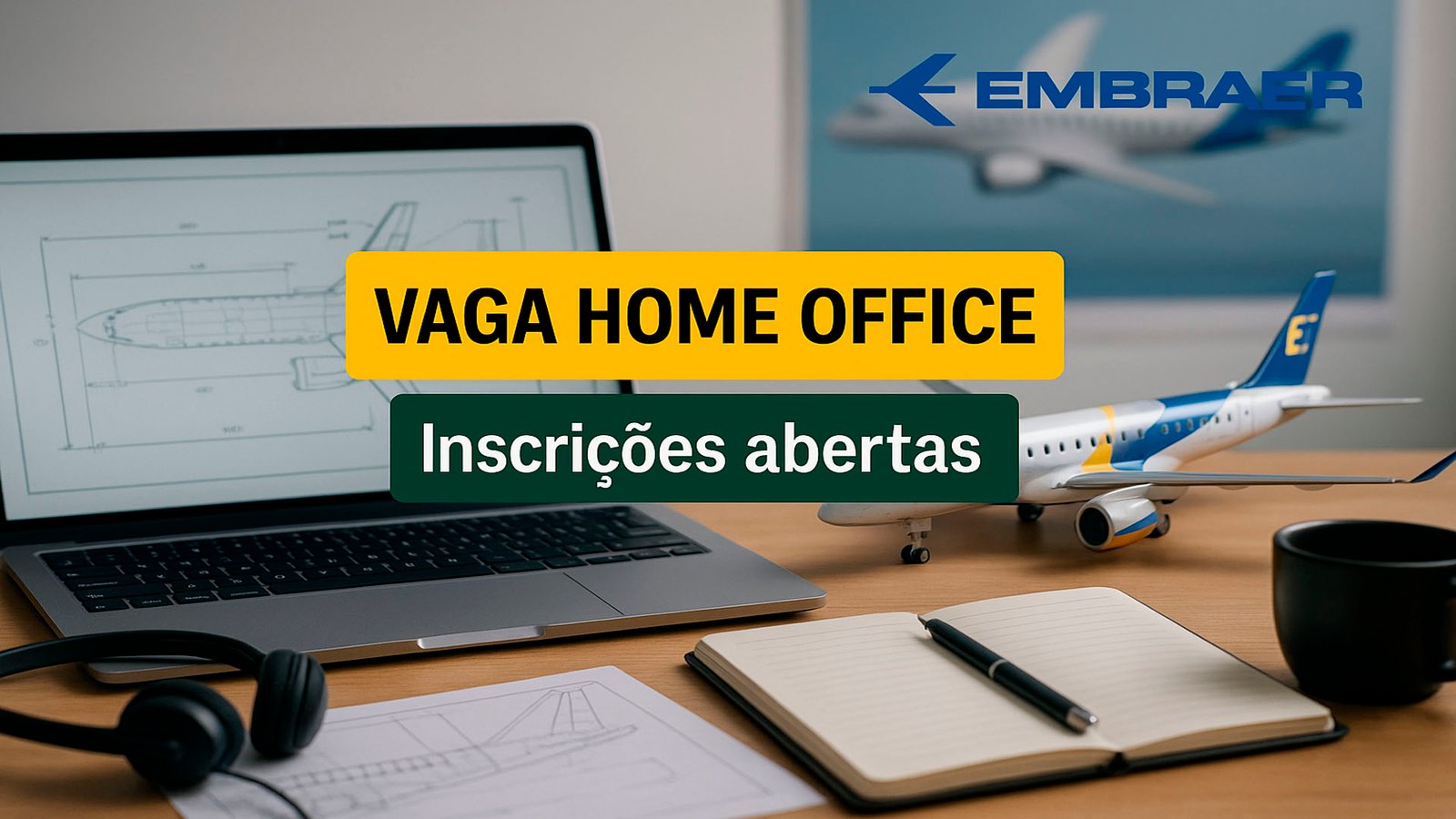 Quer trabalhar na Embraer Vagas home office, híbridas e presenciais abrem em novembro, veja como se inscrever com segurança e os benefícios oferecidos