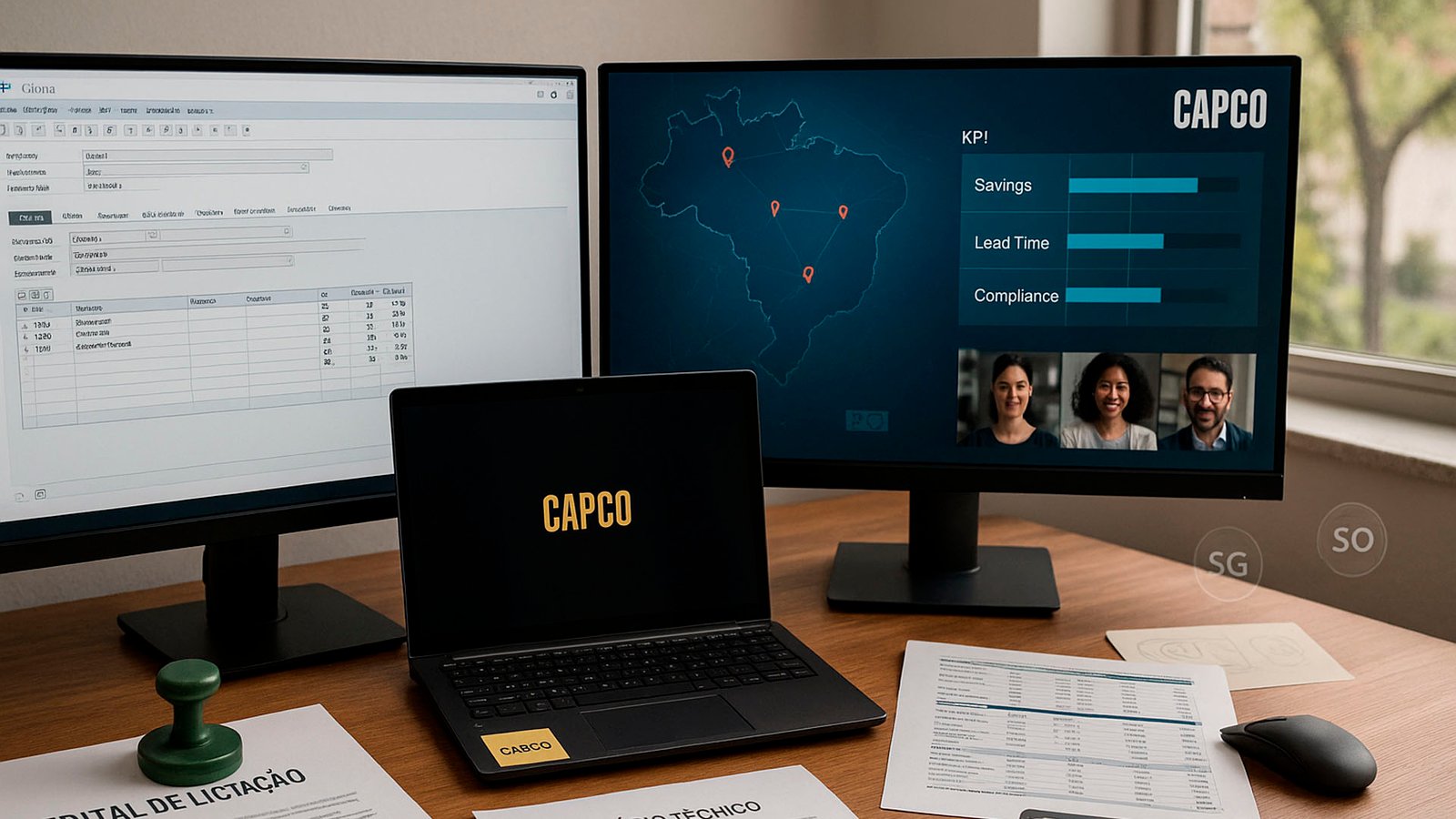 Vaga de Administrador Home Office na CAPCO, atuação em suprimentos, licitações e SAP MM