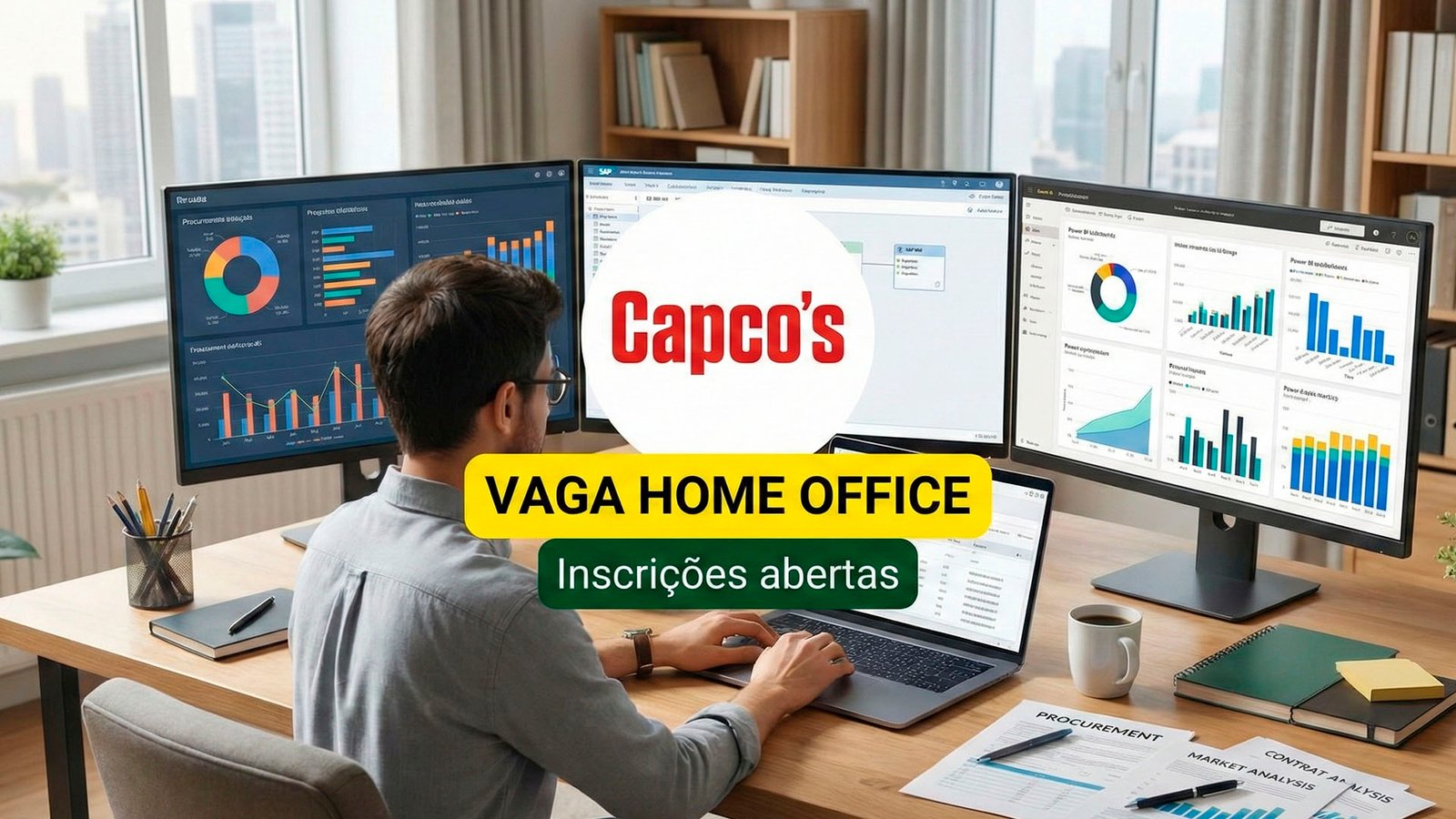 Vaga de Administrador home office na Capco, consultoria global está com oportunidade estratégica em suprimentos e licitações