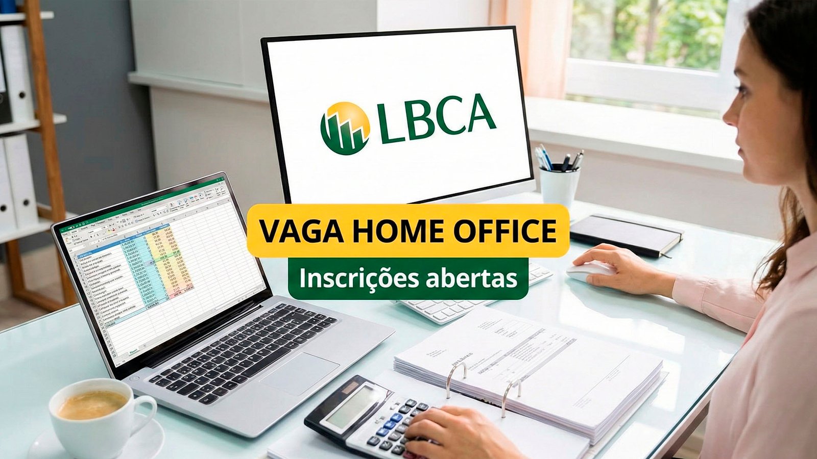 Vaga de Assistente Financeiro home office na LBCA, oportunidade de trabalho remoto com inscrições abertas