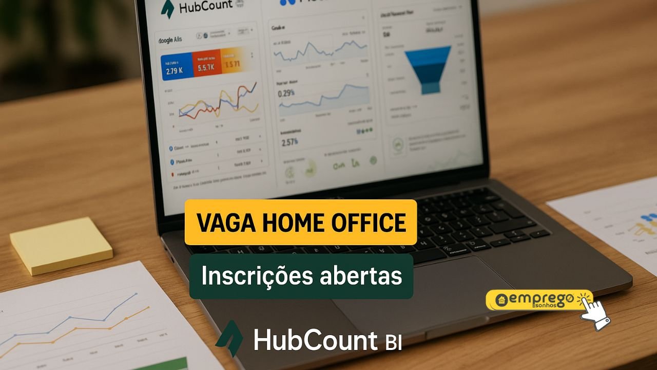 Vaga home office na HubCount BI para Analista de Gestão de Tráfego (100% remota)