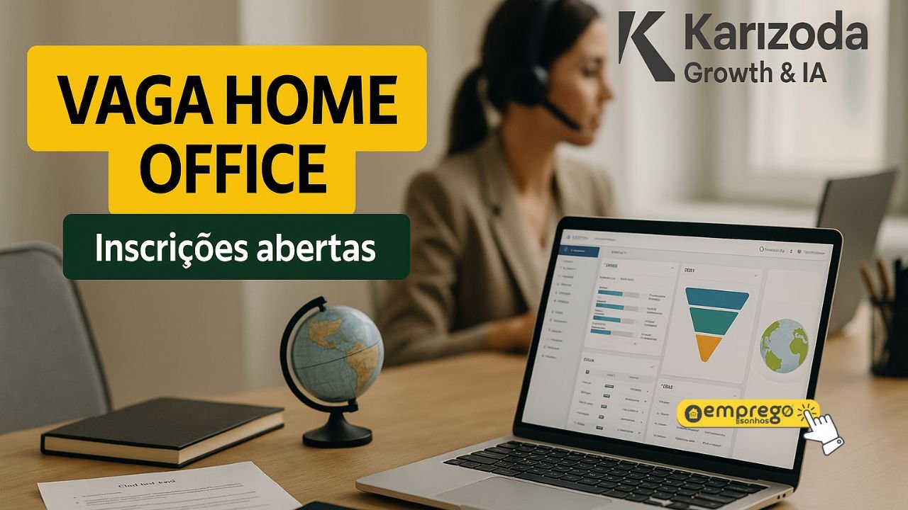 Salário de R$ 4,5 mil a R$ 7 mil + variável: Executivo de Negócios na Karizoda Growth & IA - vaga remota