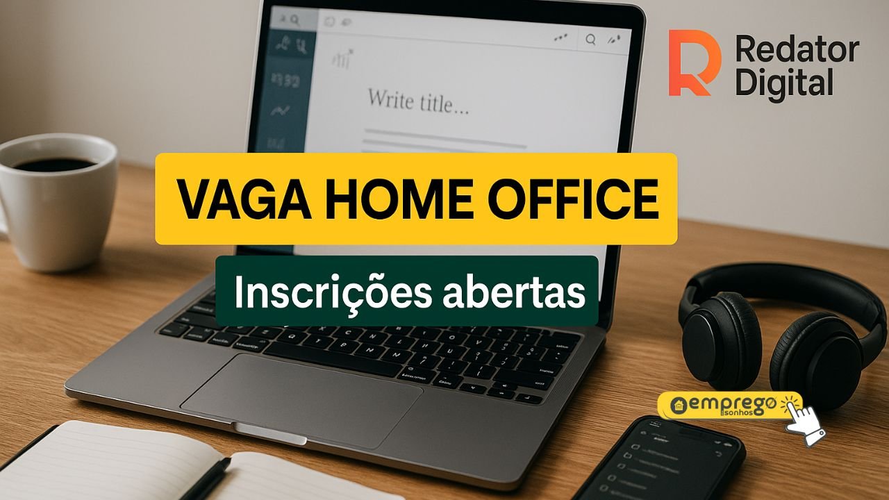 Redator de conteúdo web remoto na Redator Digital com salário de R$ 2.272 mais benefícios