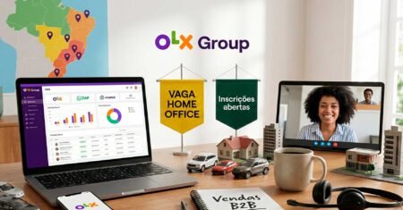 Vaga home office no OLX para Pessoa Executiva de Negócios Farmer com foco em vendas consultivas em automóveis e imóveis