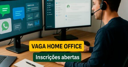 Vaga home office para Analista de Suporte ao Cliente na Quorum RH, com atendimento via WhatsApp (Take Blip), e-mail e Pipefy