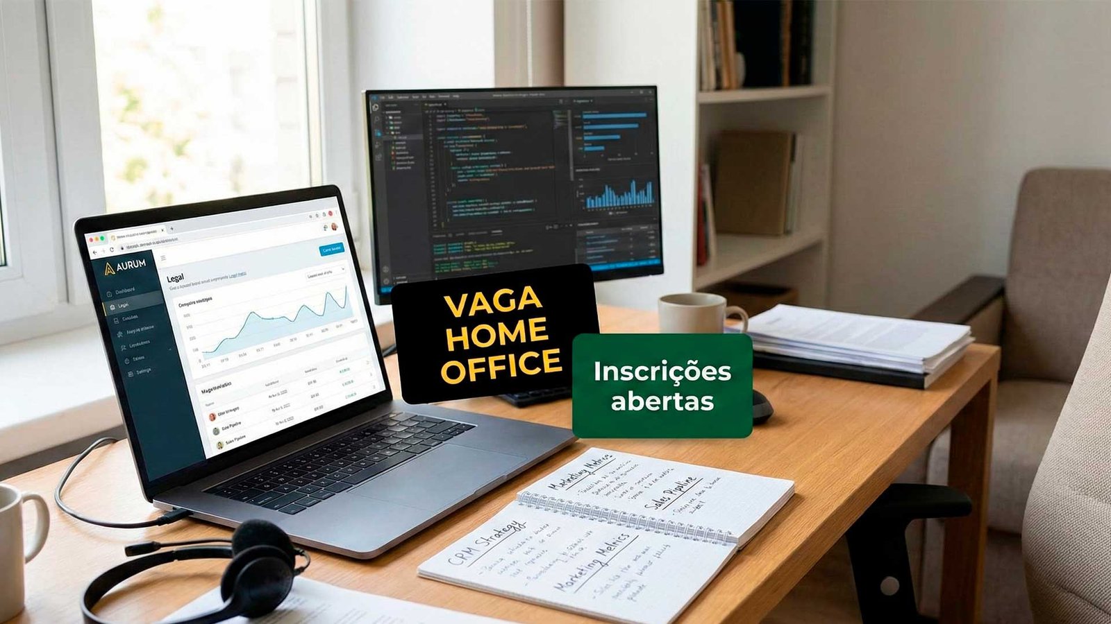 Aurum abre 10 vagas home office e reforça aposta em trabalho remoto na advocacia digital