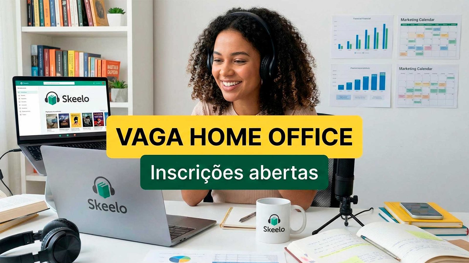 Skeelo abre mais de 20 vagas 100% home office para quem é apaixonado por livros digitais e competição por trabalho remoto cresce no Brasil