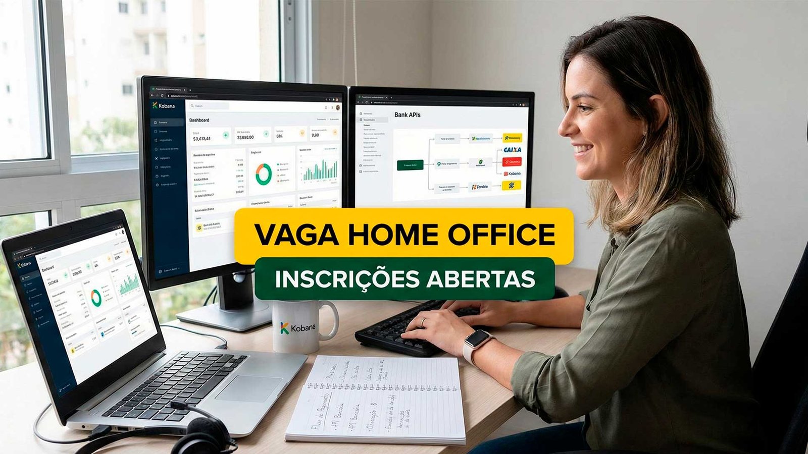 Vaga de Operações remota na Kobana abre oportunidade home office para crescer na carreira em fintech