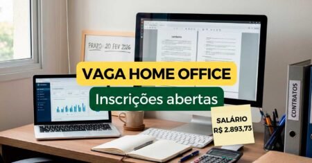 Vaga home office de Analista de Contratos Júnior PcD no Nube oferece salário de R$ 2.893,73 e inscrições até 20 de fevereiro de 2026