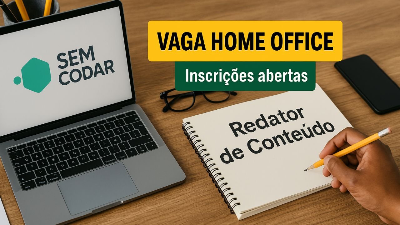 Vaga de Redator de Conteúdo remoto na Sem Codar