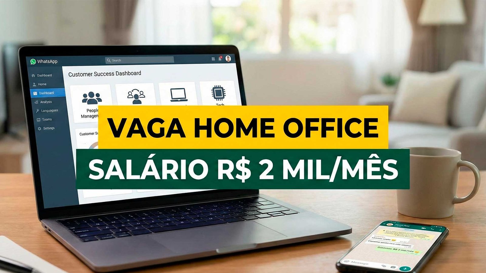 Vaga remota de Customer Success Júnior na NOUS LATAM paga R$ 2 mil em atendimento ao cliente 100% online no Brasil