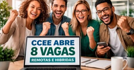 Processo seletivo na CCEE abre 8 vagas com trabalho remoto e híbrido, incluindo oportunidades para analistas e estágios