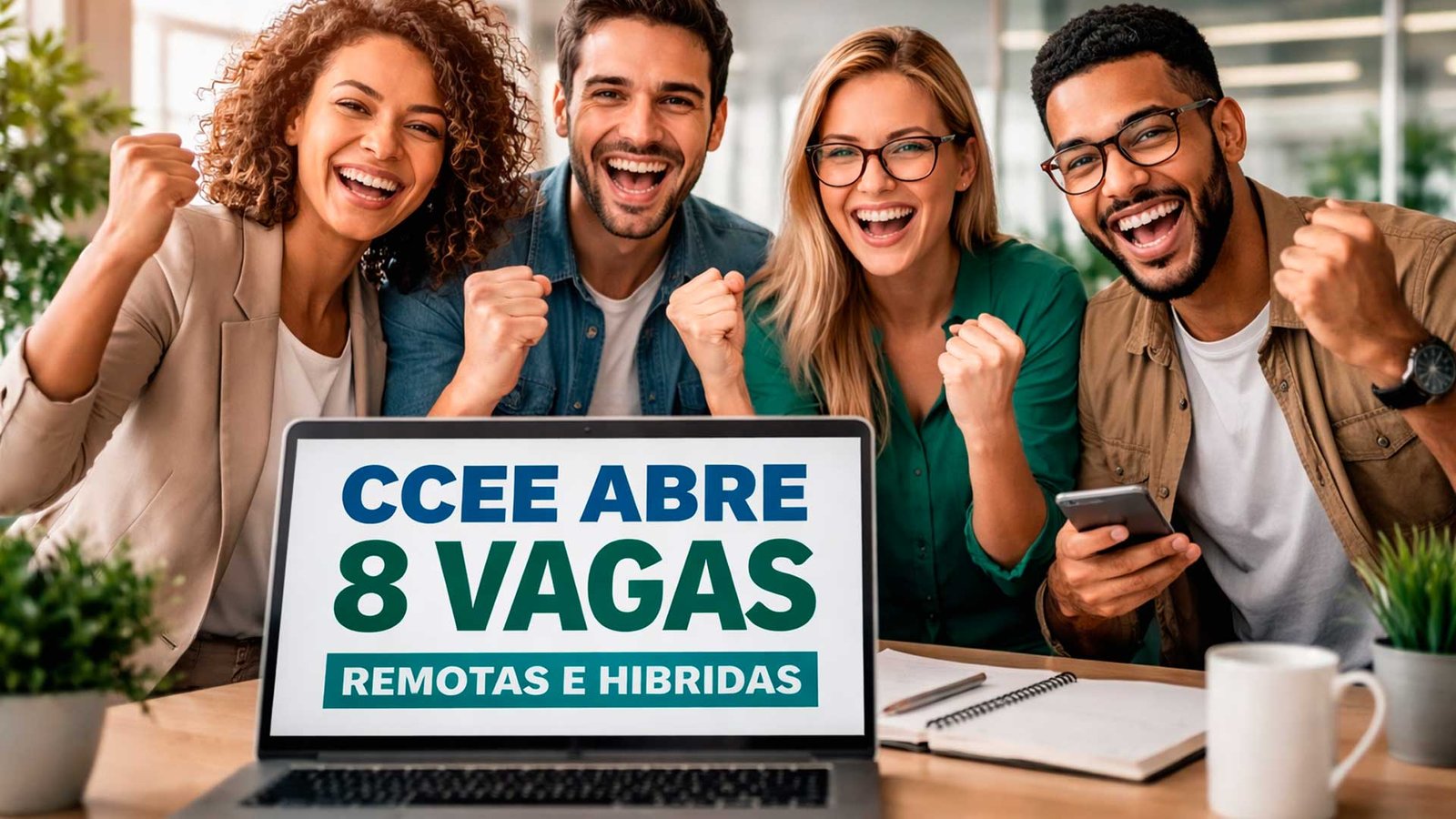 Processo seletivo na CCEE abre 8 vagas com trabalho remoto e híbrido, incluindo oportunidades para analistas e estágios