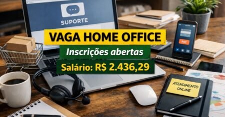 Vaga home office na Cartpanda para Suporte ao Cliente I oferece salário de R$ 2.436,29, benefícios e contratação CLT em modelo 100% remoto