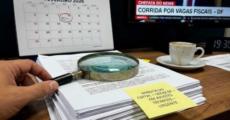 Concurso Sefaz DF avança com minuta do edital em ajustes técnicos, sinal de publicação próxima e corrida por vagas de carreira fiscal