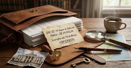 Defensoria Pública de Santa Catarina abre concurso com 14 vagas para defensor público substituto, salário de R$ 24.042,23 e inscrições até 13 de março