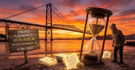 Florianópolis encerra inscrições do concurso público às 16h desta quinta-feira, com vagas em todos os níveis e salários de até R$ 19,9 mil pela Fepese