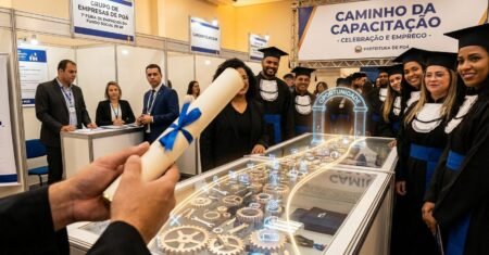 Poá participa de formatura do programa Caminho da Capacitação e da 1ª Feira de Empregos do Fundo Social de SP, fortalecendo qualificação e acesso a vagas no Alto Tietê
