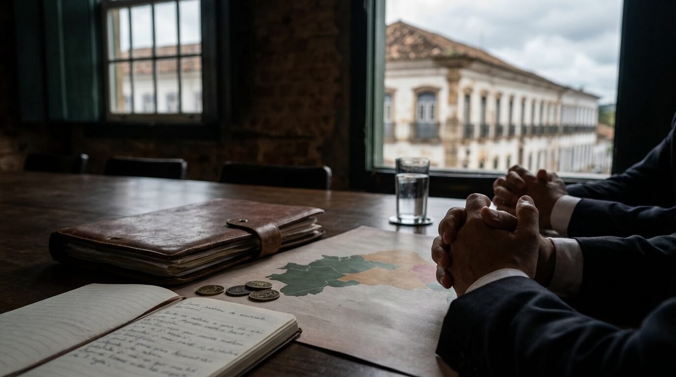Tarcísio de Freitas fala a jornalistas durante evento público em Embu das Artes
