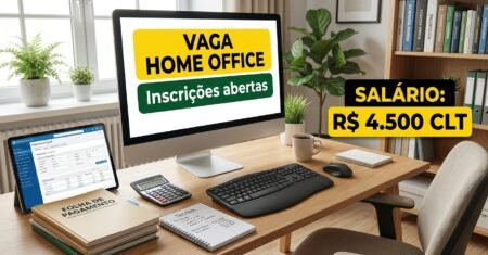 Vaga home office na abler Vagas, analista de folha de pagamento com salário de R$ 4.500 CLT