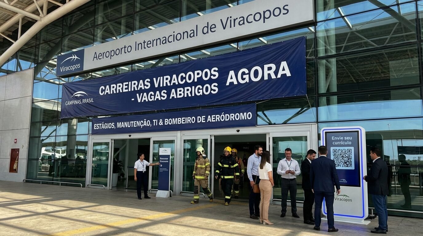 Fachada do Aeroporto Internacional de Viracopos em Campinas