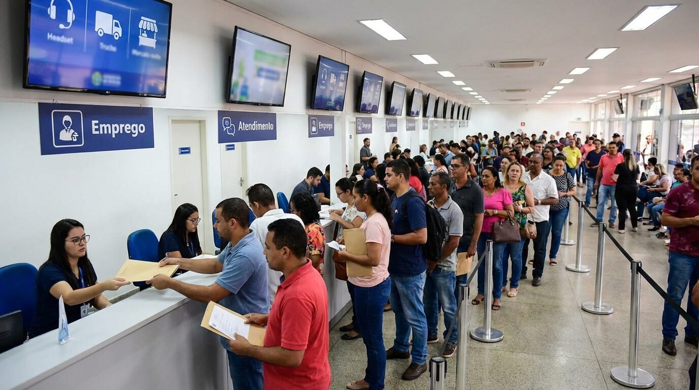 Aparecida de Goiânia abre 2.152 vagas de emprego em março com oportunidades de telemarketing a açougueiro e inscrições no SAC e online
