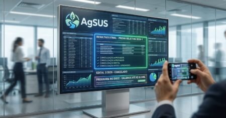 Concurso AgSUS tem resultado final da prova objetiva divulgado, edital 2/2026 cancelado e salários de até R$ 8,8 mil no Programa Rio Doce
