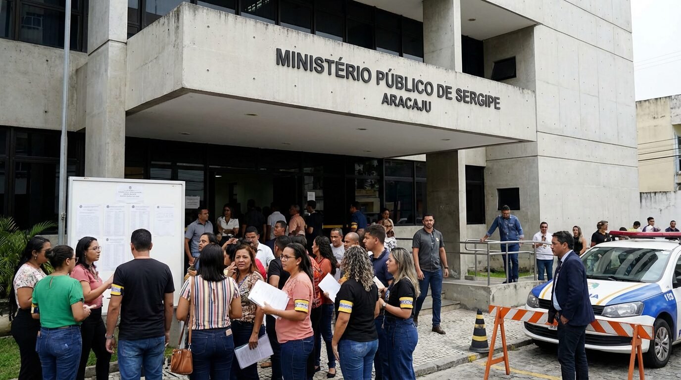 Sede do Ministério Público de Sergipe em Aracaju com entrada principal visível