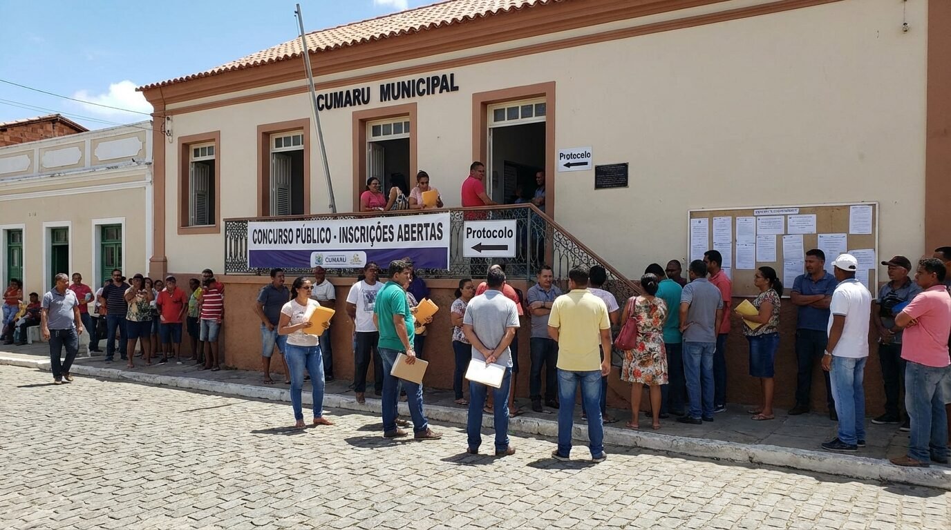 Fachada da Prefeitura de Cumaru no Agreste de Pernambuco
