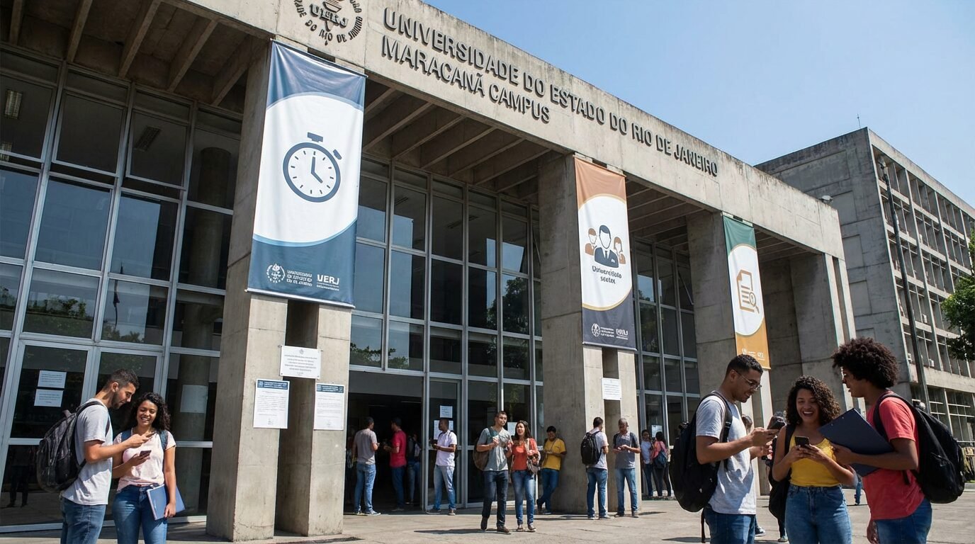 Prédio principal do campus Maracanã da UERJ no Rio de Janeiro