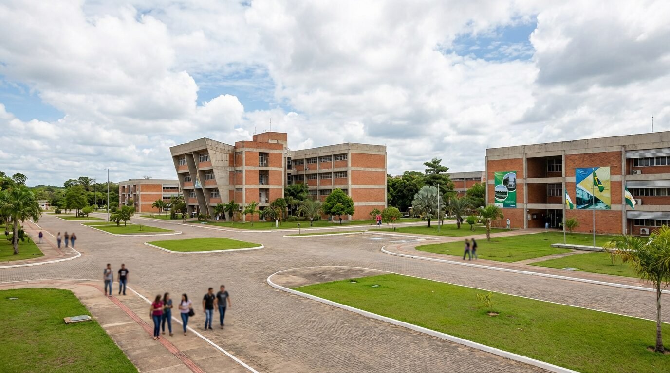 Fachada do campus Paricarana da UFRR em Boa Vista, Roraima