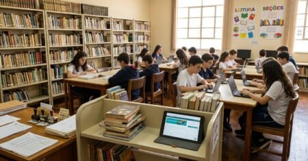 Falta formação prática para organizar bibliotecas escolares, MEC lança curso gratuito online com certificado e acesso imediato pela plataforma Aprenda Mais